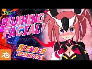 How to make blushing facial expression in anime 3D model