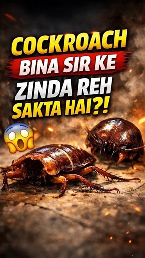 Cockroaches Can SURVIVE Without Heads For DAYS