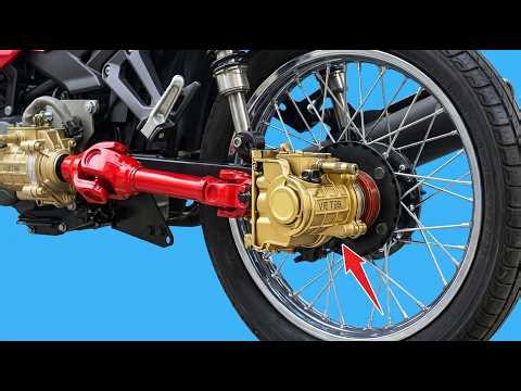 Never waste money on motorcycle chains again! Turn your motorcycle into a shaft-drive motorcycle