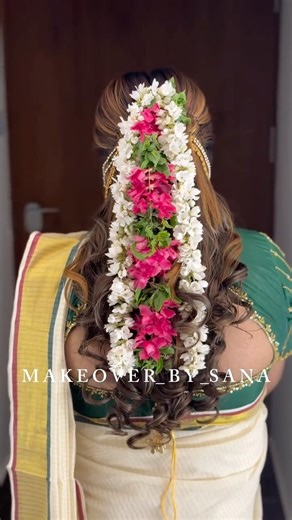 Sana Ajmal on Instagram: "BRIDE @itz_ice_sugar_apple Temple look ✨ #bridalmakeup #bride #guruvayoor #weddingmakeup #trendingreels"