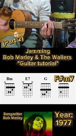 Jamming (Bob Marley) TUTORIAL 🎸 (Part 2) #guitartutorial #tutorialchitarra