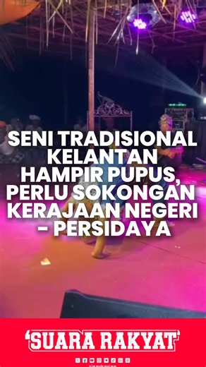 Seni tradisional Kelantan seperti main petri, tari inai, dikir laba, rebana mangkuk, kertuk kelapa dan gendang Siam kini menunggu masa luput ditelan zaman jika tiada usaha diambil untuk menghidupkan kembali warisan nenek moyang Cik Siti Wan Kembang itu, lapor wartawan Sinar Harian, Hazelen Liana Kamarudin. Penaung Persatuan Cinta Seni Budaya (Persidaya), Mohd Sulhi Yusof berkata, penggiat seni yang masih ada ini memerlukan sokongan daripada kerajaan negeri untuk mereka terus berjuang menyuburkan