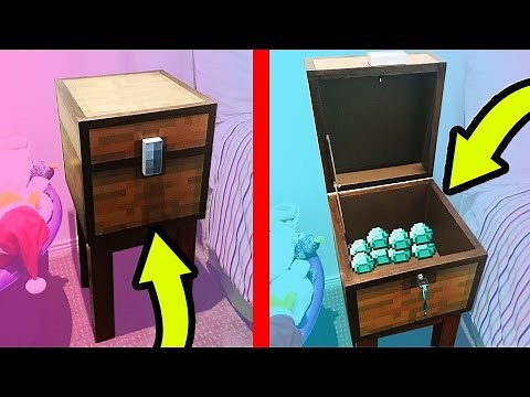 DIY REAL LIFE MINECRAFT CHEST!!