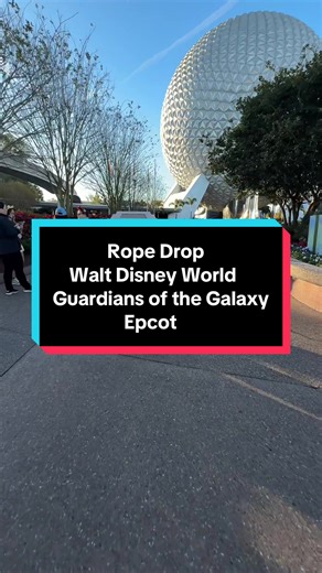 My first rope drop in Walt Disney World. I’m heading to Epcot to try and get a nice early start on what I would say is the best ride in Disney World - Guardians of the Galaxy Cosmic Rewind. What’s your favourite ride in WDW? Flashing lights! #waltdisneyworld #guardiansofthegalaxy #ropedrop #epcot #wdw @Disney Parks