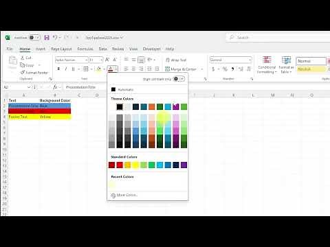 Explaining a new Feature of Excel- Contrast