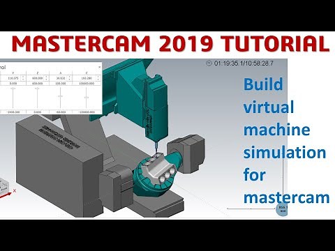 MasterCAM 2019 Tutorial #71 | Building Vitural Machine Simulation for Mastercam | CAD CAM TUTORIAL
