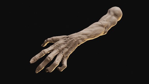 Zombie hand - 3D model by danielmclogan