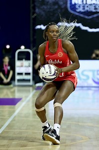 Fadoju on fire 🔥5 gains, 3 intercepts, 4 deflections, 1 turnover for your Vitality Player of the Match Funmi Fadoju 🤩#VitalityRoses #EnglandRoses #netball #InternationalNetball | England Netball