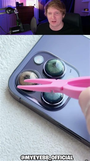 Putting Contacts on the iPhone 17 Pro! 🤯 #shorts