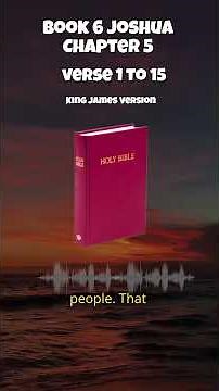 Bible Book 6 Joshua Chapter 5 King James Version Verse 1 To 15
