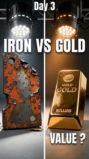 Explain Crypto Daily on Instagram: "Iron time ke saath rust ho jata hai… Gold time ke saath shine karta rehta hai ✨ Isiliye duniya ne Gold ko paisa maana. Aur isi liye Sound Money ka concept exist karta hai. 💡 Jo cheez waqt ke saath khatam ho jaaye, woh paisa nahi ho sakti. Day 4 — 30 Days Bitcoin Challenge . . . Tags bitcoin soundmoney cryptoreels bitcoinindia moneyfacts financeeducation goldvsiron thebitcoinstandard reelsindia knowledgecontent"