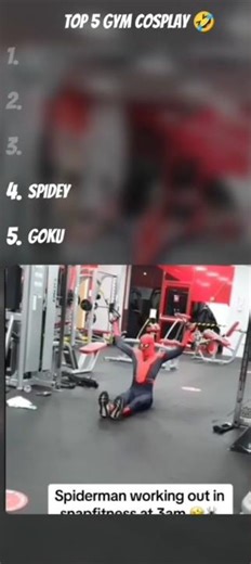 Top 5 Gym Cosplay 🤣 #funny #funnyshort #gymfunnyvidoes #cosplay