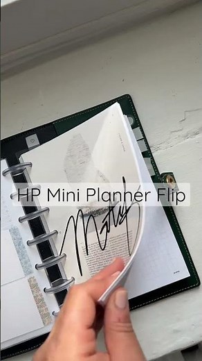 A look into my HP Mini discbound planner #plannerlove #planwithme #plannercommunity