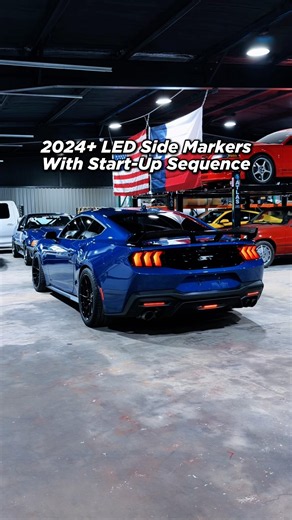 2024+ S650 Mustang LED Side Markers with Start-Up Sequence #latemodelresto #shorts