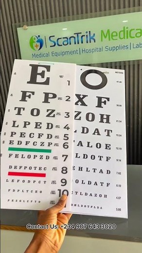 👁️ Snellen Chart for Accurate Vision Tests!\nEnsure clear, precise eye...