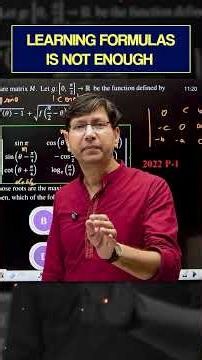 Learning Formulas is NOT Enough! ⚠️ #motivation #jee #manojchauhan
