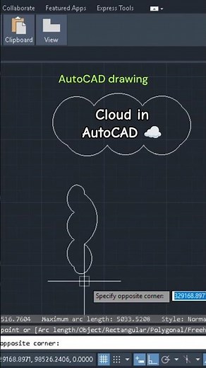 Draw Cloud in AutoCAD ‪@Learn_easilyhere‬ #autocad #viralshorts #shorts