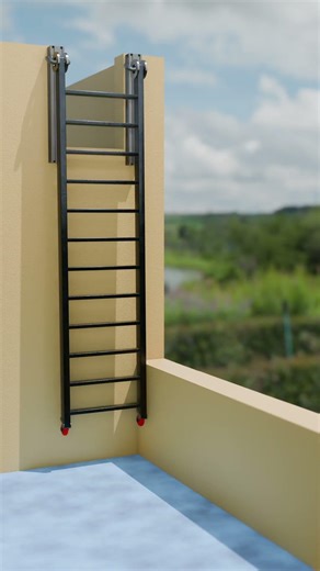 Simple Moveable Ladder For terrace