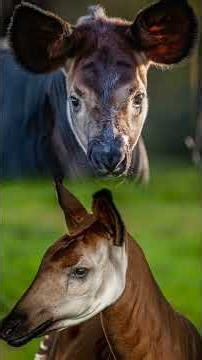 Amazing facts about the rare okapi! 🦓✨ #Okapi #WildAnimals #Rainforest #AnimalWorld #Shorts