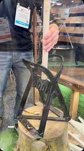 Kabin Kindle Quick log splitter... Price: 109.99 @kabintool demonstration from the @nationalhardwareshow trade show 2024 #kindling #logsplitter #castiron #firepit #firewood #woodstove #simple #kabintool | TOOLS by Design