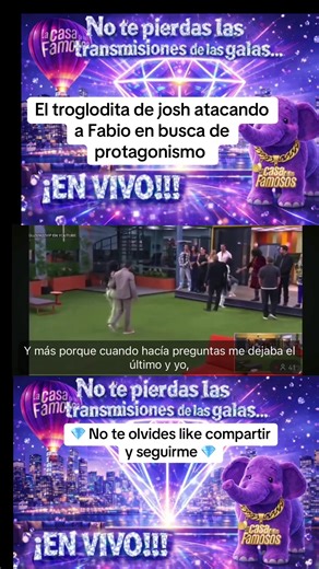 El troglodita de josh atacando a Fabio en busca de protagonismo @𝑫𝒂𝒏𝒊 🐔🥷🥑 @Esmy La Mitotera💎🧑‍🍳 @💎🍓ᗩᗪᕮ ᗰITOTᕮᖇᗩ ᒍᖇ.💎 @🐝🐙💎Vero CLP⚾️🥷🏼🍕 @🖤𝐒𝐀𝐍𝐃𝐑𝐀🖤𝐋.𝐑💎👩‍🍳🥷 #teamdiamante💎💎💎 #lcdlf6 #telemundorealities #flypシ #paratiiiiiiiiiiiiiiiiiiiiiiiiiiiiiii