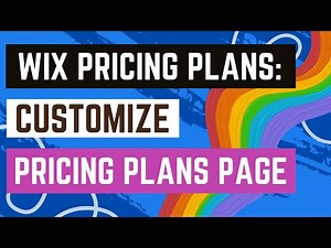 Wix Pricing Plans: Customizing the Look of Your Pricing Plans Page
