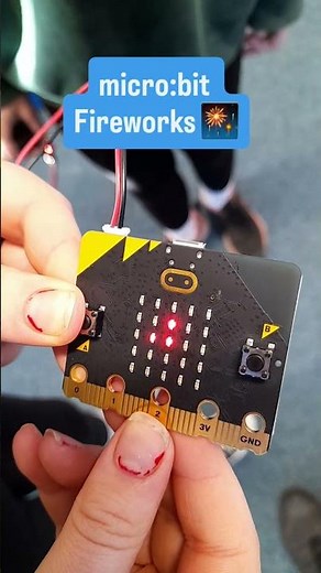 Fireworks on the micro:bit. Creating animations with the micro:bit.