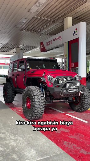 Totalnya cuma segini kalo kalian isi bensin full Jeep JK 3,600 cc!! . #jeepjkwrangler #jeepwranglerunlimited #jeepjk36l #jeepoffroad #rubicon