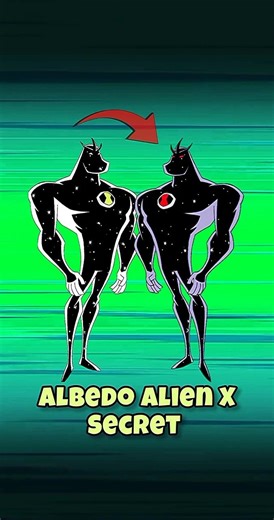 ALBEDO KE ALIEN X KA SECRET ! The Secret Of Albedo Alien X Transformation #shorts #ben10