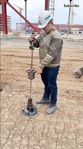 Foundation compaction testing: Is that fun? #tools #work #technology #shorts