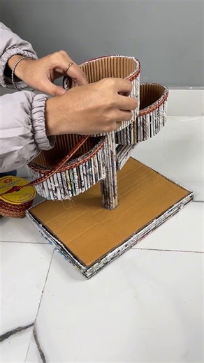 Newspaper DIY Organizer craft 😱 #diy #organizer #newspapercraft | Craft Engineer