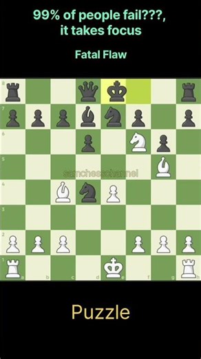 Fatal Flaw #chess #chesstricks #chessgame #chesspuzzle #catur #viralshort