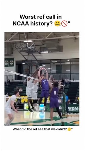 Worst ref call in NCAA history? 🤐🚫" #ncaa #ncaavolleyball #usavolleyball