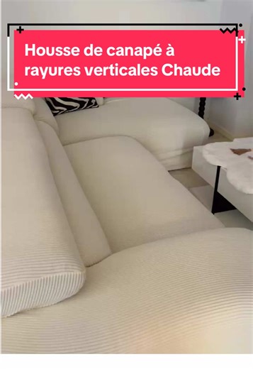 Housse de canapé à rayures verticales pour un style automnal