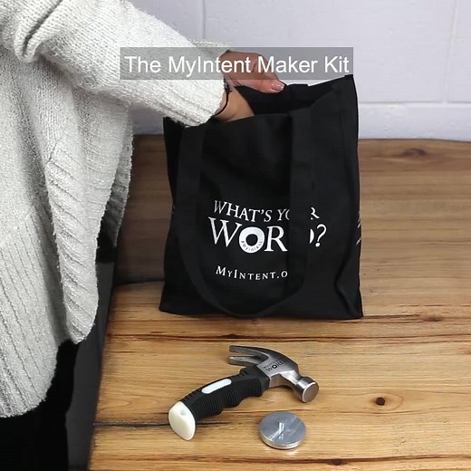 Thoughtfully designed to to help you inspire your community! Check out what's included with each MyIntent Maker Kit! “I am very happy with my decision to purchase & participate in such an amazing project! We need more positive conversations and this gives me the opportunity to connect with people on a positive level.” ~Janice Ask your loved ones, teammates, or clients for their WORD of intention and create them a visual reminder to be their best selves! Learn more 👉 MyIntent.org/Maker Join thou