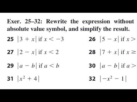 rewrite expression without using absolute value symbol |solution of absolute value ||absolute value