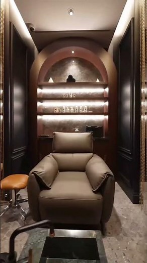 Luxury Barber Interior | Private Lounge Setup
