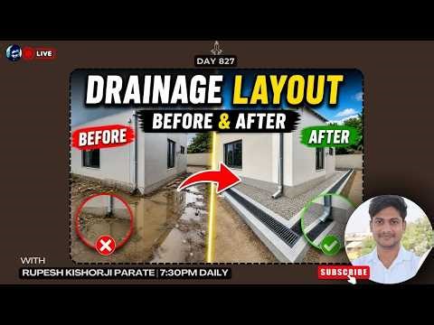 How to Drainage Layout Design from Scratch ?💧 (G+2 Step-by-Step AutoCAD Workflow) | Rupesh range