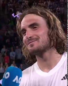 49K views · 1.7K reactions | Big Margot Robbie fan  Stefanos Tsitsipas • #AusOpen • #AO2023 | Australian Open | Facebook