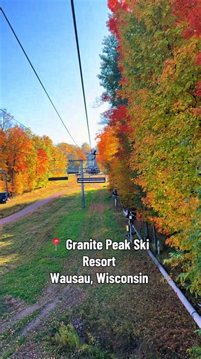 Wausau, You truly are magnificent! 🥰🍁🍂 @Granite Peak has Ski lifts available for the public to view the gorgeous fall ambience from September 25th- October 25th, Friday- Sunday from 10am-5pm 📍#fall #wisconsin #fyp #datenight