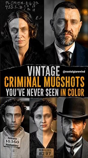 Vintage Criminal Mugshots You've Never Seen in Color