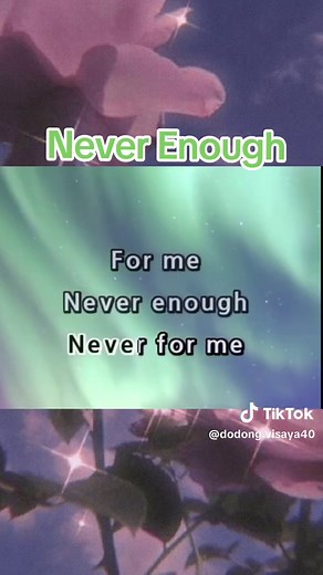 Never Enough karaoke version — lyrics karaoke duet