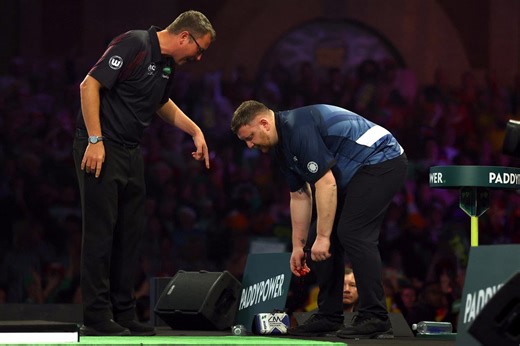 Menzies smashes table after shock World Darts Championship defeat
