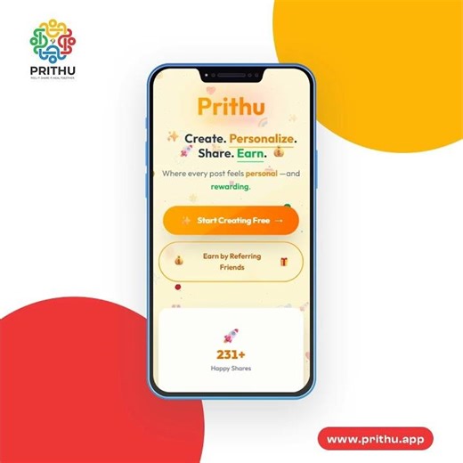 Your story deserves more than just likes—it deserves rewards. 🚀 #prithu #prithuapp
