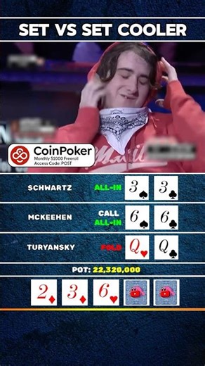 SET OVER SET COOLER! #poker #pokerstrategy