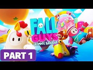 FALL GUYS - Playthrough No Commentary - Part 1 [PS4 PRO] PS PLUS Free Game