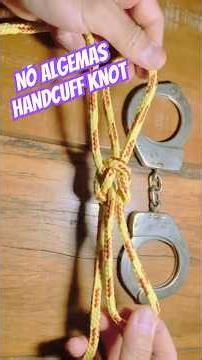 Como fazer o nó algemas. handcuff knot.