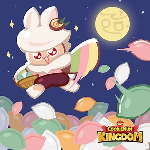 6.3K views · 457 reactions | If it’s delicious, then it’s 0 calories.  Let’s spread joy and rice cakes with Moon Rabbit Cookie this Chuseok!  — Chuseok, or Korean Thanksgiving, is one of the biggest holidays in Korea and is allegedly the day with the brightest moon out of the entire year! 朗 Traditionally, people gather together with their families to enjoy delicious meals, honor their ancestors, and spend quality time together! | Cookie Run: Kingdom | Facebook