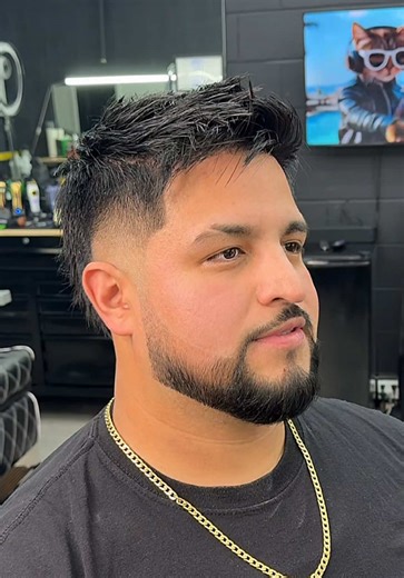 Mohawk Fade with Textured Comb Over Style Guide