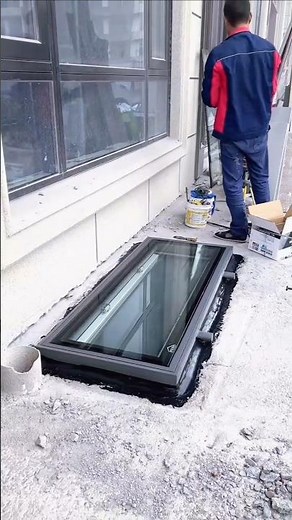 How to install an electric skylight with rain sensor function #factory
